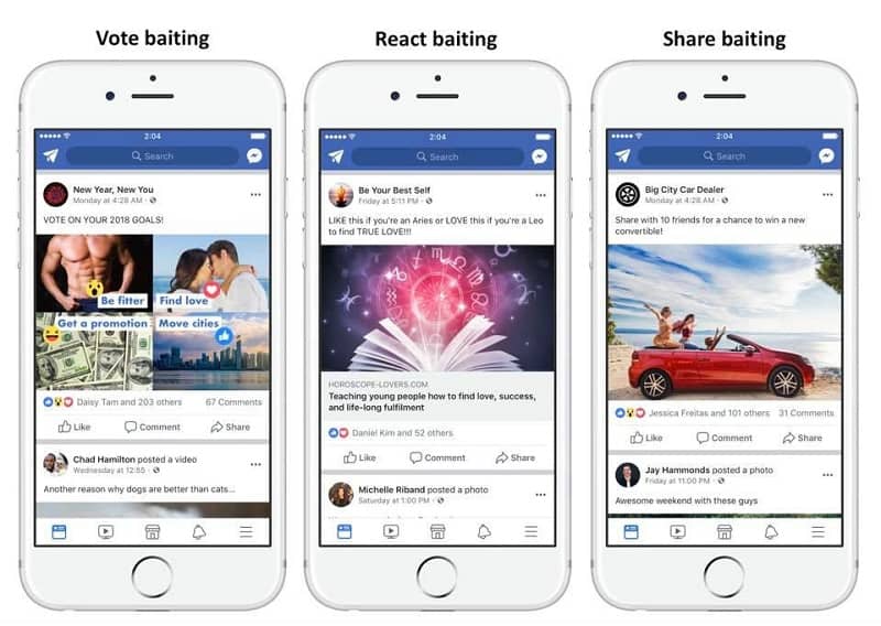 Facebook Engagement Baiting