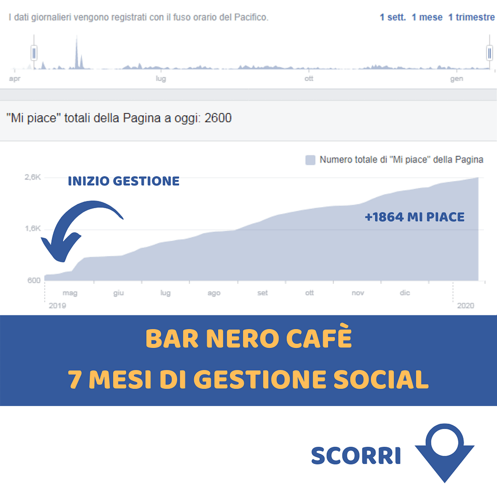 Gestione pagina social